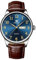 OLEVS Watch for Men Großes Gesicht Braun Lederarmband Analoger Quarz Uhren Herren Arabische Ziffern Klassisches Blau Wählscheibe Herrenuhr Minimalismus Retro Datumsanzeige Armbanduhr Herren