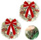 SAN LIKE Ghirlanda Natalizia per Porta, Ghirlanda di Natale d'ingresso 40cm, Ghirlande e Corone Natalizie, Ghirlande Natalizie per Porta per la Decorazione Interna ed Esterna, 2PCS