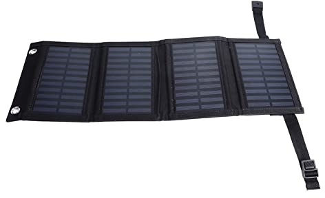 Chargeur de Panneau Solaire 20 W 5,5 V – Banque d'énergie Solaire Pliable, Portable et Puissante pour des Appareils Mobiles à l'extérieur – Idéal pour Le Camping, la