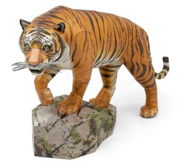Metal Earth 3D Metallbausatz Bengalischer Tiger ab 14 Jahre | Präzise lasergeschnittene Metallteile zum Zusammenstecken ohne Klebstoff. Detailreiche Modelle mit bebilderter Bauanleitung