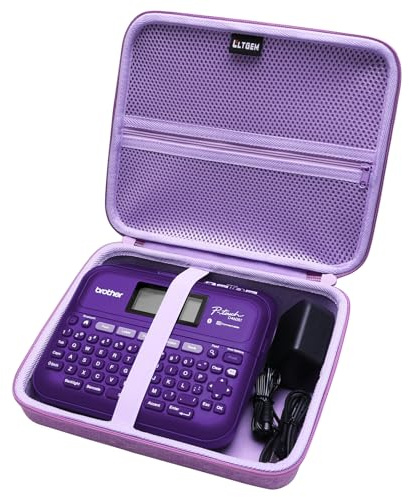 LTGEM Tasche für Brother P-Touch PT-D610BT/PT-D600 Etikettendrucker | Harte EVA-Schale, wasserabweisend, stoßfest, kratzfestes Innenfutter, tragbare Reiseaufbewahrungsbox