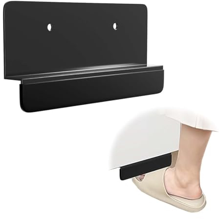 JINEATHES Cabinet Foot Pull for Trash Drawer, Garbage Drawer Foot Pull Handle, Touchless Hands Free Design for Kitchen Cabinet Drawer (Black)