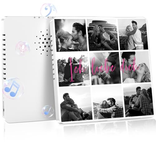 UNIGIFT Personalisierter Kühlschrankmagnet mit Musik für Frauen Männer, Valentinstagsgeschenk für Ihn Sie, Dekoration Geschenke für Freundin Freund Paar Jahrestag (Aufnahmeunterstützung)