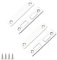 Cupboard Latch,2 Pack Drawer Magnets Catch Metal Closure with Back Adhesive and Screws Ultra Thin Magnetic Door Catch Double Magnetic Door Catch for Wardrobe Closet Cupboard Furniture Door Closing