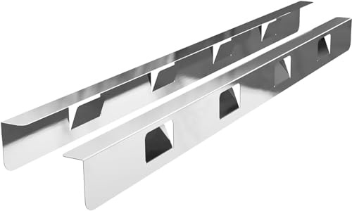 diwedaso 2pcs Stove Counter Gap Cover Aluminum Oven Filler Strip Oven Gap Filler Strip Floorboard Gap Filler Cooker Gap Filler