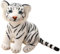 AQCQDQ Tiger Kuscheltier Tiger Stofftier Realistische Tiger Plüschtier Kinder Plüsch Spielzeug Gemütliches Schmusetie Geburtstagsgeschenk für Kinder (23cm,Weiß)