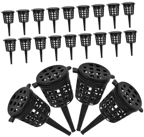 BESPORTBLE 50 Stück Dünger Kontrollkorb Pflanzenfütterung Behälter Pflanzendünger Aquarium Gartenpfosten Langzeitdünger Sukkulenten Baumschule Pflanzendünger Wasser Groß Bonsai