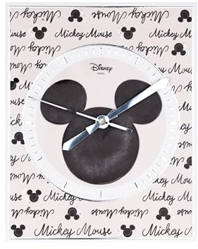 VALENTI & CO. Wall or Standing Clock, Mickey and Minnie Mouse, 20x25 cm