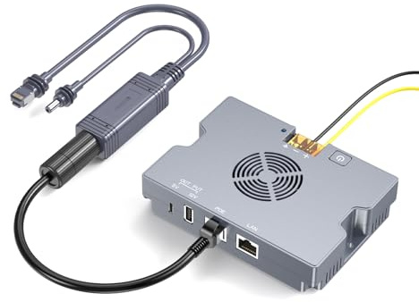 Starlink 350W Mini PoE Splitter Kit DC 52V/6A USB-A und Typ-C Eingang 9-36V Verbesserter GigE- und ESD-Schutz
