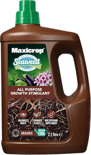 Maxicrop All Purpose Plant Growth Stimulant 2.5L – Seaweed Fertiliser & Organic Plant Food – Boosts Root Development & Plant Health – Ideal for All Gardens & Houseplants