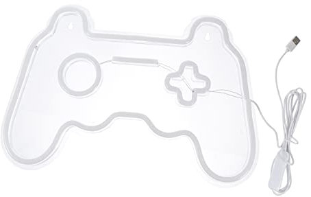 POPETPOP 1 Pz Luce Gamepad Modellazione Lampada Del Soggiorno Luce Al Neon Del Controller Di Gioco Gioco Neon Luci Della Sala Giochi Pvc Blu
