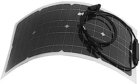 Qudinip Panneau Solaire 25W pour Bateau, Panneau Solaire Portable 25W Portable Flexible RV RV Solar Panel Alimentation avec 23% Taux de Conversion Léger Facile à Transporter