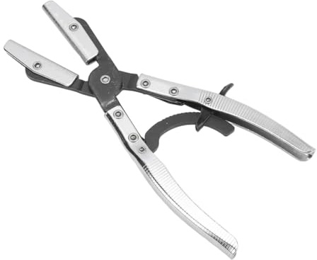 Flaroey Hose Clamp Pliers for Automotive and Machine Maintenance, 10-Inch Universal Hose Pinch Off Plier with Ratcheting Jaws