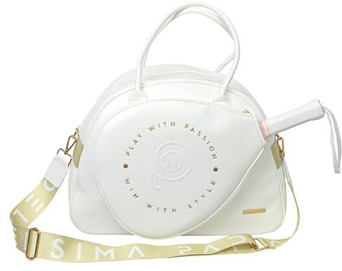 Paletero Padel - Mochila Padel Mujer- Bolsa Tenis Playa y Pickleball - Paletero Blanco - Llavero de Regalo - Funda Pala pádel Mujer - Tamaño Mediano