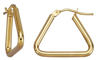 Fascination by Ellen K. Damen Creolen 375/- Gold 1,6cm Glänzend ohne gelb 281310104-2