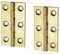 Merriway BH05987 (2 Pcs) 75mm (3 inch) Solid Brass Butt Hinge - Pack of 2 Pieces