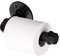 SUMNACON Rétro Porte-Rouleau de Papier Toilette Tuyau, en Acier INOX, 4 Vis et Chevilles fournies, Tout Les Assemblages par Filet Amovible et Démontable Facilement (Noir)