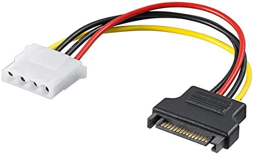PremiumCord Adaptateur d'alimentation SATA mâle Molex 5.25 Femelle 17 cm