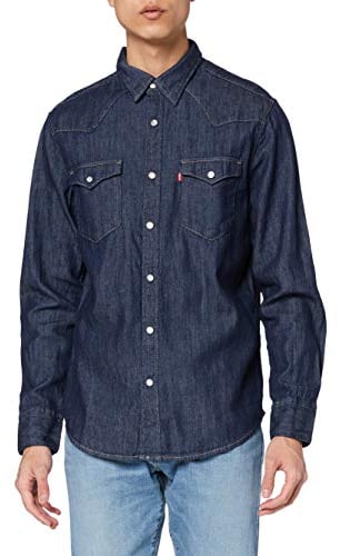 Levi's Herren Barstow Western Standard Hemd,Indigo Rinse,XL
