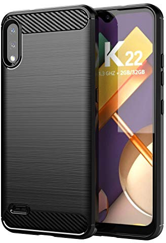 TingYR Coque pour LG K22, Housse Silicone Ultra Mince, TPU Silicone, Anti Rayure, Anti Chute, Durable, Housse Étui pour LG K22 Smartphone.(Noir)