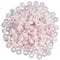 Lovionus89 20 Stück große Loch lose Stein Rondelle europäische Perlen für Charms Armband Kristalle Schmuck Voraussetzungen DIY, Rosenquarz