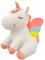 SNOWOLF Einhorn Stofftier Spielzeug Niedliches weiches Einhorn Plüsch Umarmungskissen mit Regenbogenflügeln Kawaii Spielzeug für Kinder Mädchen (weiß, 25 cm)