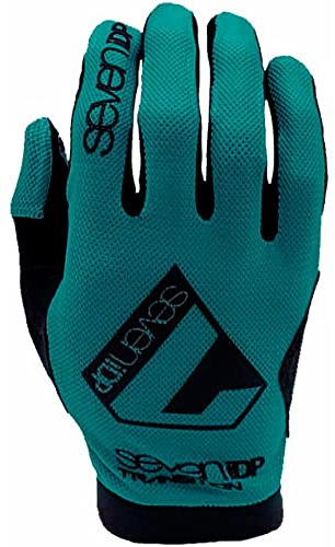 Seven iDP 7iDP Transition Full Finger MTB Cycling Gloves (Blue, S)