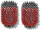 OXO Good Grips 11343200 Brosse à barbecue en nylon pour nettoyage à froid Rouge