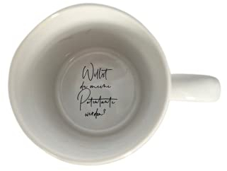 Tasse mit Frage ”Willst du meine Patentante werden ? 300 Ml, weiß | Geschenk Becher für Frauen Taufe Kommunion | Keramik Tasse One Piece für Tee, Kaffee