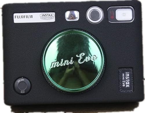 Mini EVO Case, Zakao Soft Silicone Bag Lightweight Slim Skin Rubber Protective Digital Camera Case Cover for Fuji Fujifilm Instax Mini EVO (Black)