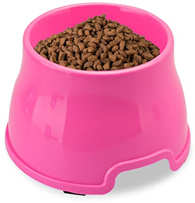 Gamelle surélevée antidérapante pour chien à longues oreilles pour nourriture et eau - Pour chiens de petite, moyenne et grande taille - Taille M - Rose