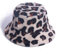 CAMICALMI Fischerhut für Damen Faltbarer Plüsch Outdoor für Warm Winddicht Winter Leopardenmuster