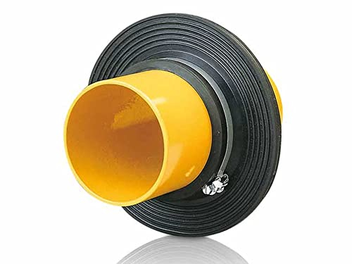 Mauerkragen für glattwandige Rohre zum Abdichten der Rohraußenwandung (Spannweite 120 mm - 130 mm)