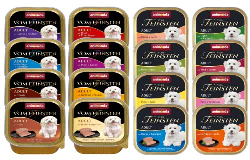 Animonda vom Feinsten Adult 11 x 150g Mix | ausgewogene, leckere & gesunde Ernährung auf höchstem Niveau | Garantierter 6 Sorten Mix