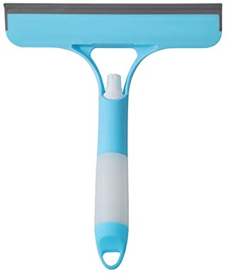 Frdun Car Window Cleaner Squeegee with a Refillable Spray Bottle, Window Glass Brush Wiper Cleaner Removable Car Windshield Cleaner Indoor Outdoor Home