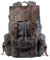 FANDARE Leinwand Wanderrucksack Herren Damen Wanderrucksäcke Sports & Outdoor Rucksack mit Kordelzug Trekkingrucksack Reiserucksack für Wandern Radfahren Klettern Bergsteigen und Reisen Grau Grün