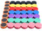48 Stück Magnete Stark, Magnete für Magnettafel Starke Magnet für Whiteboard, Memotafe Rund Bunt Dekorative Magnet Klein Bunt Kühlschrankmagnete für Pinnwand, Klassenzimmer, Foto