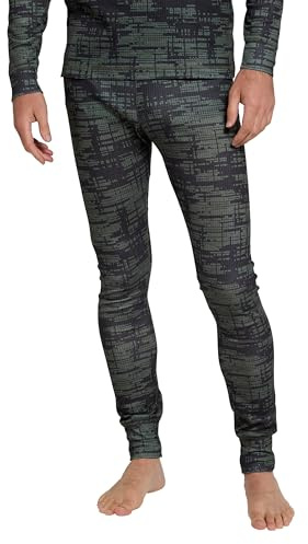 Mountain Warehouse Talus Mens Thermal Baselayer Trousers - Lightweight & Breathable Pants - for Camping, Hiking & Outdoors Khaki M