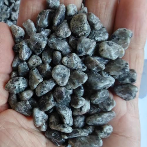 Wambere 100 g de petits cristaux de gravier, 7 à 9 mm, pierres colorées, petits graviers décoratifs, gravier de jardin, gravier décoratif, pierre de démagnétisation pour décoration d'aquarium, gris B