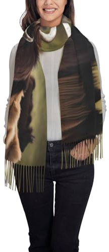FWJZDSP Mighty Highland Yak Quaste Schal Pashminas Tücher und Wraps für Abendkleid Brautjungfer Winter warme Schals