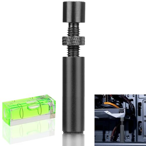 SWTYExt Grafikkarten Halterung Gpu Stütze Aluminium Gpu Halterung Schwarz Grafikkarten Stütze Höhenverstellbare Polierte Grafikkartenhalter mit Magnet (49-80mm)