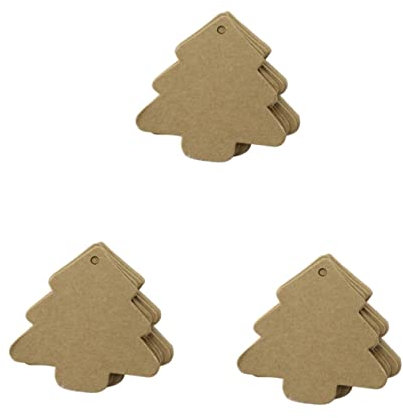 Lurrose Ornamente 300 Stk Weihnachtsbaum-tags Etiketten Anhänger Zum Aufhängen Am Weihnachtsbaum Weihnachtsbaum-namensschild Weihnachtsbaum Anhänger Frohe Weihnachten-tag Jahrgang Geschenk