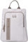 KCB Mochila Antirrobo Pequeña Zip | Compacta y Segura | Diseño Compacto y Práctico | Ideal para el Día a Día | Asas Ajustables | 100% Vegano | Color Blanco