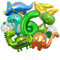 XXL Dino Geburtstag Deko, 6 Jahre Dinosaurier Folienballon, Dinosaurier Geburtstagsdeko Jungen, Grüner Luftballons Dino, Zahlenballon 6 für Dinosaurier Jurassic Dschungel Party Kinder Geburtstag