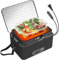 Forno portatile, 12 V, 24 V, 110 V-240 V, scalda-alimenti per auto, mini forno elettrico, riscaldato, per riscaldare i pasti e cucinare cibi crudi, per viaggi su strada, campeggio, picnic, riunioni di