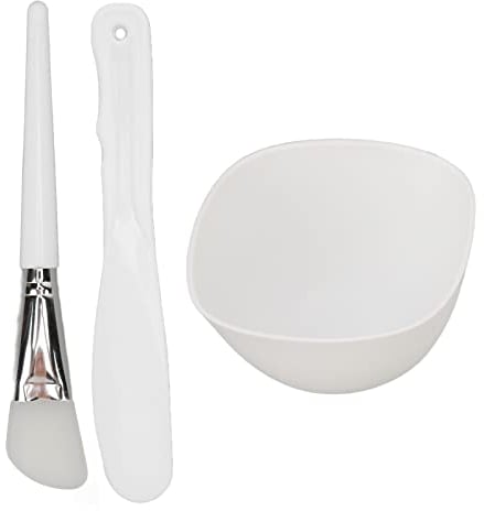 3pcs Face Mask Mixing Bowl Set, DIY Mask Tool Set, Silicone Facemask Mixing Tool Kit, Facial Brushes, Easy to Carry, Suitable Applications