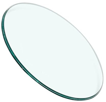 V3VOGUE Cristales para Mesas Redonda Ø38cm~100cm Mesa Comedor Cristal, Cristal Redondo Tablero De Mesa Templado, Inastillable, Arco-Pulido Edge, Tablero De Vidrio para Mesa De Jardín Patio(85cm)