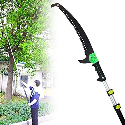 LXWKAI Teleskop-Astsäge mit ausziehbarem Griff, Klappsäge für den Garten aus Aluminium, AST- und Laubschneider für Arbeiten in großer Höhe, 5,4 m/18 Fuß