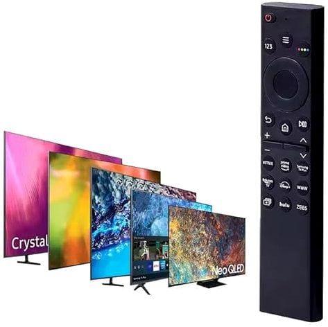 Universale Fernbedienung für Samsung LCD, LED, UHD, QLED, 4K, HDR, 3D und Smart TVs, Ersatzfernbedienung, Schwarz (RM59-001)