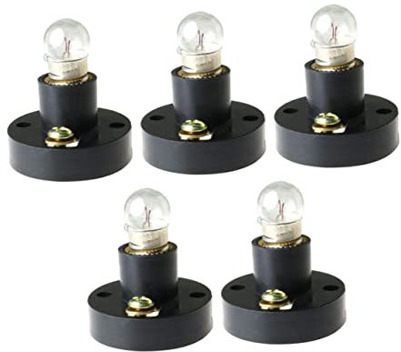 Vaguelly Lot de 5 Douilles Et Ampoules pour Lampe Physique E10 Équipement Éducatif Kit d'apprentissage Scientifique en Plastique Facile à Utiliser